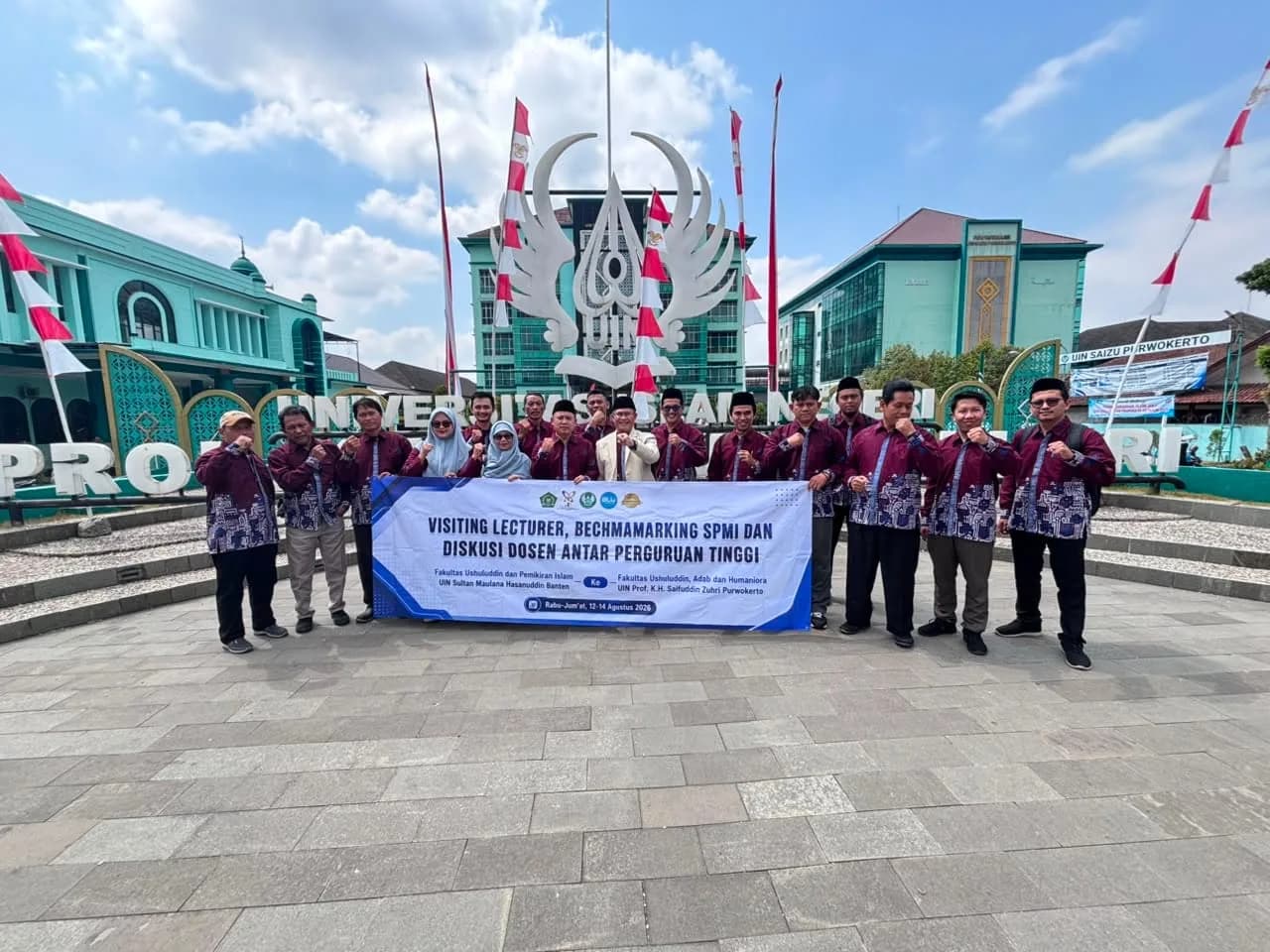 Delegasi FUSPI UIN Banten dan FUAH UIN Saizu Purwokerto dalam kunjungan kerja sama akademik